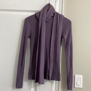 Michael Kors women long sleeve top with scarf attached